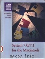 SYSTEM 7.0/7.1 FOR THE MACINTOSH 1994 PDF电子版封面 0256136491