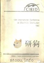13TH INTERNATIONAL CONFERENCE ON ELECTRICITY DISTRIBUTION  1995  4（ PDF版）