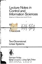 Lecture Notes in Control and lnformation Sciences PDF电子版封面 3540150862 T.KACZOREK