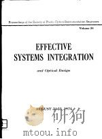 EFFECTIVE SYSTEMS INTEGRATION AND OPTICAL DESIGN VOLUME 54 PDF电子版封面