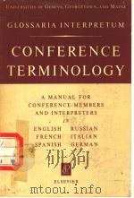 CONFERENCE TERMINOLOGY     PDF电子版封面     