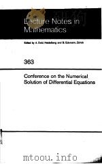 LECTURE NOTES IN MATHEMATICS 363 PDF电子版封面 3540066179