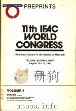 11TH IFAC WORLD CONGRESS VOLUME 6 PDF电子版封面 V.UTKIN O.JAAKSOO