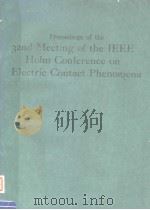 PROCEEDINGS OF THE 32ND MEETING OF THE IEEE HOLM CONFERENCE ON ELECTRIC CONTACT PHENOMENA PDF电子版封面
