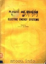 PLANNING AND OPERATION OF ELECTRIC ENERGY SYSTEMS PDF电子版封面 S.H.F.DA CUNHA