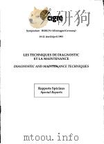 LES TECHNIQUES DE DIAGNOSTIC ET LA MAINTENANCE DIAGNOSTIC AND MAINTENANCE TECHNIQUES     PDF电子版封面     