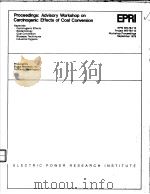 PROCEEDINGS:ADVISORY WORKSHOP ON CARCINOGENIC EFFECTS OF COAL CONVERSION（ PDF版）