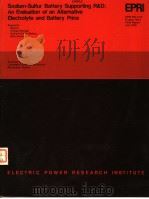SODIUM-SULFUR BATTERY SUPPORTING R&D:AN EVALUATION OF AN ALTERNATIVE ELECTROLYTE AND BATTERY PRICE     PDF电子版封面     
