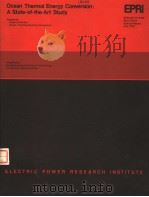 OCEAN THERMAL ENERGY CONVERSION:A STATE-OF-THE-ART STUDY PDF电子版封面