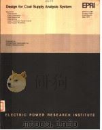 DESIGN FOR COAL SUPPLY ANALYSIS SYSTEM PDF电子版封面