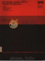 HIGH STRENGTH AUSTENITIC ALLOYS FOR GENERATOR RETAINING RINGS（ PDF版）