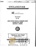 ARMED SERVICES TECHNICAL INFORMATION AGENCY ARLINGTON HALL STATION ARLINGTON 12 VIRGINIA PDF电子版封面