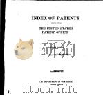 INDEX OF PATENTS 3 PDF电子版封面