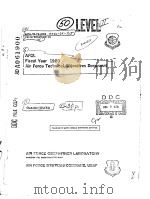 AFGL FISCAL YEAR 1980 AIR FORCE TECHNICAL OBJECTIVES DOCUMENT（ PDF版）
