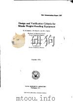 DESIGN AND VERIFICATION CRITERIA FOR MISSILE WEIGHT-HANDLING EQUIPMENT（ PDF版）