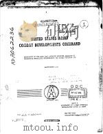 UNITED STATES ARMY COMBAT DEVELOPMENTS COMMAND  DEPARTMENT OF THE ARMY (DA) APPROVED MATERIEL ANALYS（ PDF版）