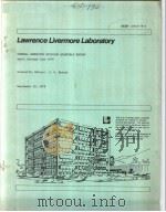 LAWRENCE LIVERMORE LABORATORY GENERAL CHEMISTRY DIVISION QUARTERLY REPORT APRIL THROUGH JUNE 1978 PDF电子版封面 J.E.HARRAR