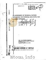 AN ASSESSMENT OF TECHNICAL FACTORS INFLUENCING THE POTENTIAL USE OF RPVS FOR MINEFIELD DETECTION PDF电子版封面 Y.MORITA H.MCKENNEY