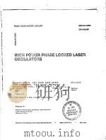 HIGH POWER PHASE LOCKED LASER OSCILLATORS（ PDF版）