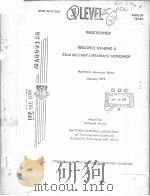 PROCEEDINGS,RESOURCE SHARING 2,22ND MILITARY LIBRARIANS WORKSHOP PDF电子版封面 M.ADAMSON