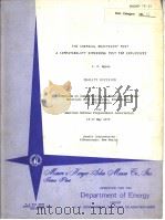 THE CHEMICAL REACTIVITY TEST A COMPATIBILITY SCREENING TEST FOR EXPLOSIVES PDF电子版封面
