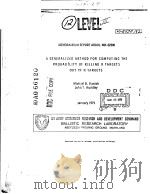 A GENERALIZED METHOD FOR COMPUTING THE PROBABILITY OF KILLING X TARGETS OUT OF N TARGETS     PDF电子版封面    MICHAEL B.DANISH  JOHN T.HUNDL 