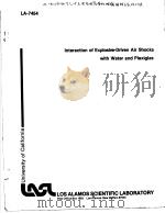 INTERACTION OF EXPLOSIVE-DRIVEN AIR SHOCKS WITH WATER AND PLEXIGLAS（ PDF版）