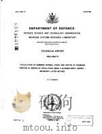 CALCULATION OF SUBSONIC NORMAL FORCE AND CENTRE OF PRESSURE POSITION OF BODIES OF REVOLUTION USING A PDF电子版封面 K.D.THOMSON