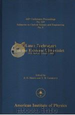 LASER TECHNIQUES IN THE EXTREME ULTRAVIOLET PDF电子版封面 0883183188 S.E.HARRIS T.B.LUCATORTO