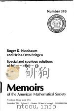MEMOIRS OF THE AMERICAN MATHEMATICAL SOCIETY NUMBER 310 PDF电子版封面 ROGER D.NUSSBAUM