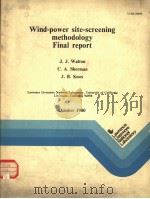 WIND-POWER SITE-SCREENING METHODOLOGY FINAL REPORTS（ PDF版）
