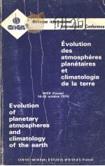 EVOLUTION DES ATMOSPHERES PLANETAIRES ET CLIMATOLOGIE DE LA TERRE EVOLUTION OF PLANETARY ATMOSPHERES（ PDF版）