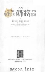 AN INTRODUCTION TO ATOMIC PHYSICS（ PDF版）