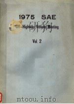 1975 SAE OFF-HIGHWAY VEHICLE MEETING VOL.2 PDF电子版封面