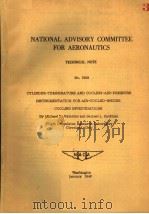 CYLINDER-TEMPERATURE AND COOLING-AIR-PRESSURE INSTRUMENTATION FOR AIR-COOLED-ENGINE COOLING INVESTIG PDF电子版封面 MICHAEL F.VALERINO AND SAMUEL