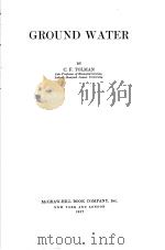 GROUND WATER     PDF电子版封面    C.F.TOLMAN 