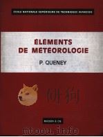 ELEMENTS DE METEOROLOGIE PDF电子版封面 P.QUENEY