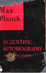 SCIENTIFIC FTUTOBIOGRAPHY AND OTHER PAPERS   1949  PDF电子版封面     