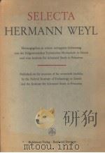 SELECTA HERMANN WEYL 1956 PDF电子版封面