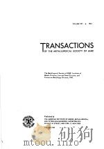 AMERICAN INSTITUTE OF MINING METALLURGICAL AND PETROLEUM ENGINEERS TRANSACTIONS（ PDF版）