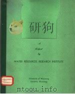 WATER RESOURCES RESEARCH INSTTTUTE PDF电子版封面