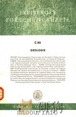 FREIBERGER FORSCHUNGSHEFTE C85 GEOLOGIE PDF电子版封面