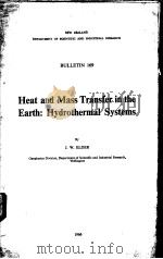 HEAT AND MASS TRANSFER IN THE EARTH:HYDROTHERMAL SYSTEMS PDF电子版封面 J.W.ELDER