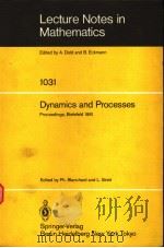 LECTURE NOTES IN MATHEMATICS DYNAMICS AND PROCESSES     PDF电子版封面  3540127054  PH.BLANHARD AND L.STREIT 