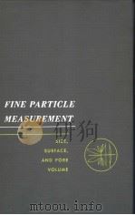 FINE PARTICLE MEASUREMENT PDF电子版封面 J.M.DALLAVALLE