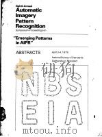EIGHTH ANNUAL AUTOMATIC IMAGERY PATTERN RECOGNITION SYMPOSIUM PROCEEDINGS（ PDF版）