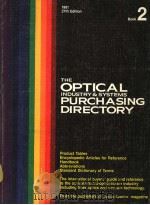 1981 27TH THE OPTICAL INDUSTRY AND SYSTEMS PURCHASING DIRECTORY BOOK 2 1981 PDF电子版封面
