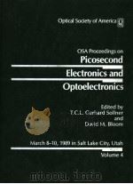 OSA PROCEEDINGS ON PICOSECOND ELECTRONICS AND OPTOELECTRONICS VOLUME 4 PDF电子版封面 1557521107 T.C.L.GERHARD SOLLNER AND DVAI