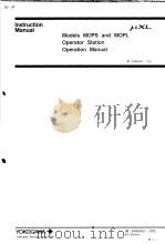 MODELS MOPS AND MOPL OPERATOR STATION OPERATION MANUAL IM 34A6H51-01E 6TH EDITION PDF电子版封面