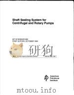 SHAFT SEALING SYSTEM FOR CENTRIFUGAL AND ROTARY PUMPS PDF电子版封面